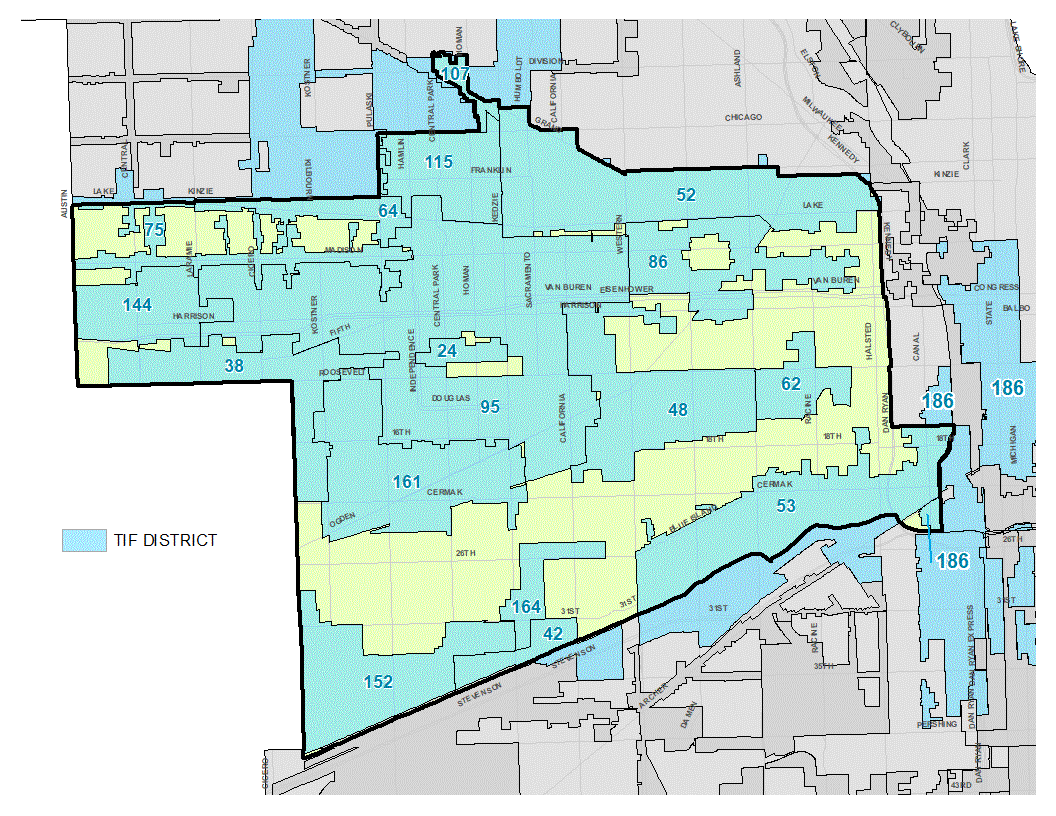 West Side TIF District Map